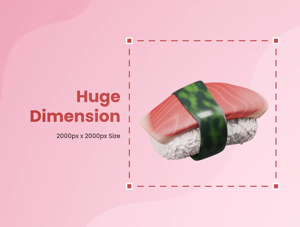 Blender模型-3D 日本寿司食品插画图标