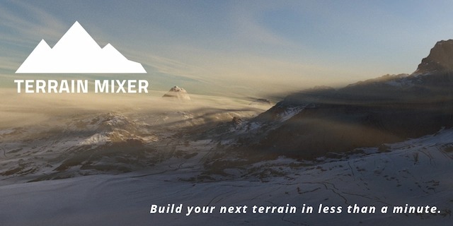 Blender插件-程序化三维地形生成器插件Terrain Mixer V1.9.1