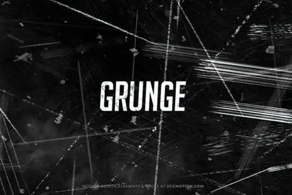 AE模板-50个刮痕像素损坏小故障叠加层动画元素