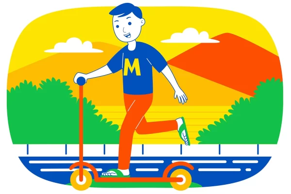 假期周末趣味活动彩色插画矢量素材