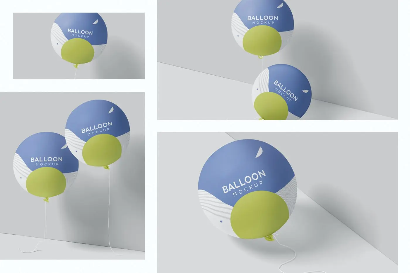 气球外观图案设计展示样机素材