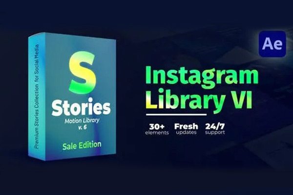 AE模板-30种竖屏封面标题排版设计动画模板