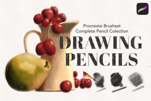 铅笔素描绘画Procreate笔刷合集Procreate Pencil Drawing Collection