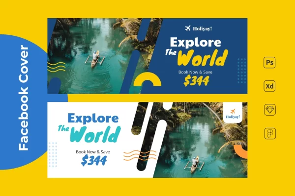 热带旅行广告宣传海报模板素材