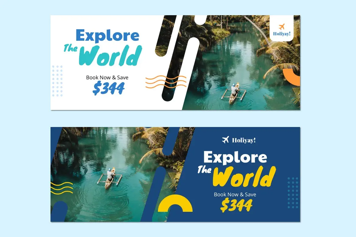 热带旅行广告宣传海报模板素材