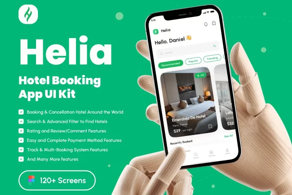 酒店预订App应用程序UI套件