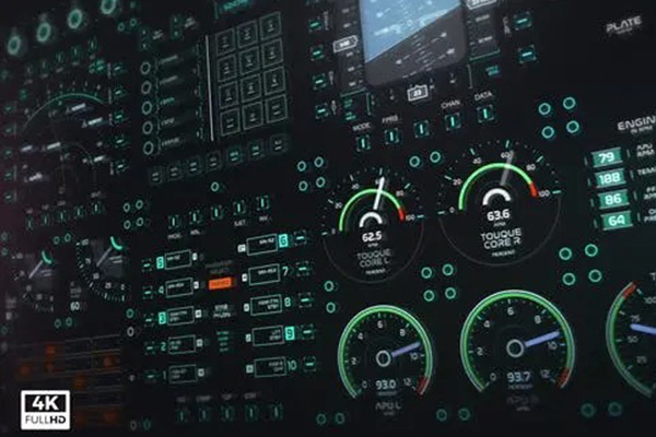 AE模板-100种高科技HUD全息信息数据图表动画元素