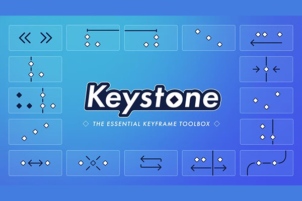 AE脚本-中文汉化版关键帧复制粘贴对齐镜像拉伸调节控制工具Keystone v1.0.8+使用教程