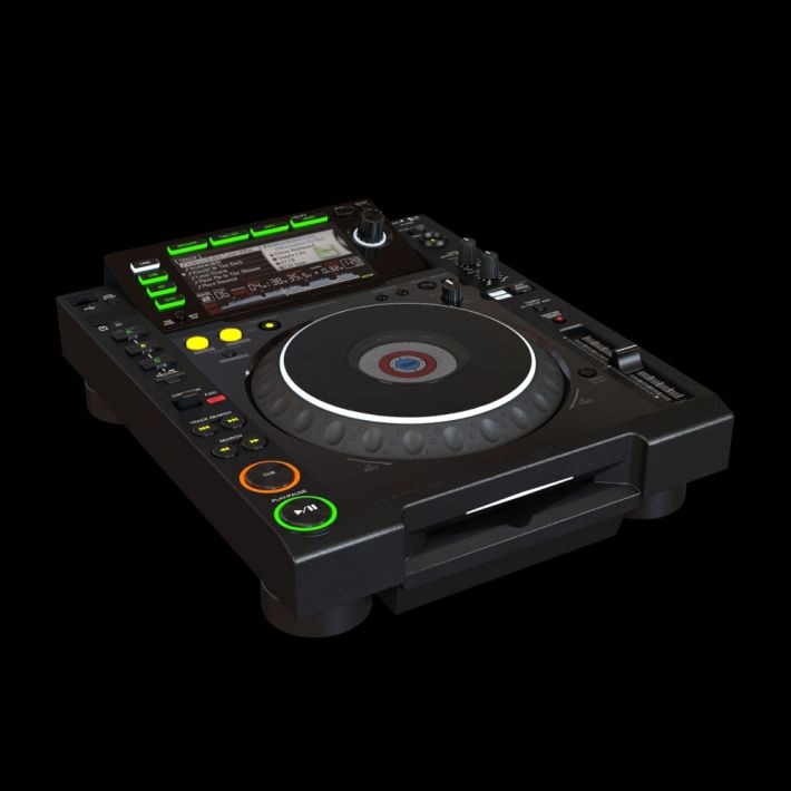 DJ打碟机电音C4D模型酒吧设备模型