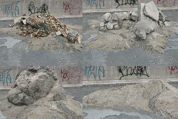 49个废墟石头模型废墟石块3D模型