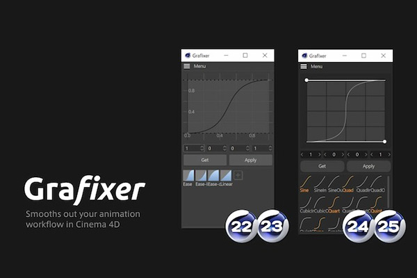 C4D插件-C4D动画关键帧曲线插件Grafixer v2.0.0 For Cinema 4D R22-R26