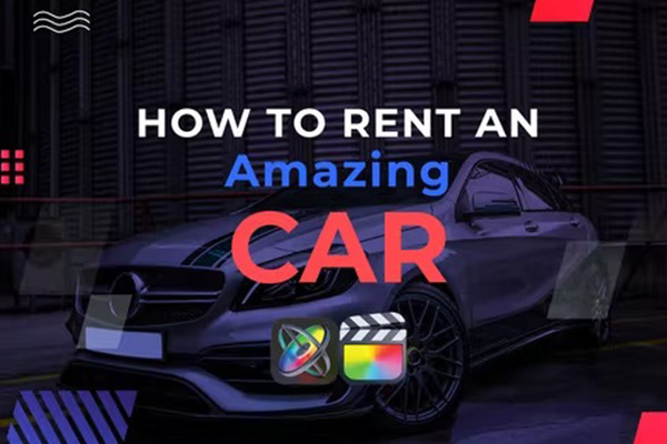 FCPX插件-简约车行4S汽车店汽车幻灯片展示模板 支持M1Car Rent Slideshow