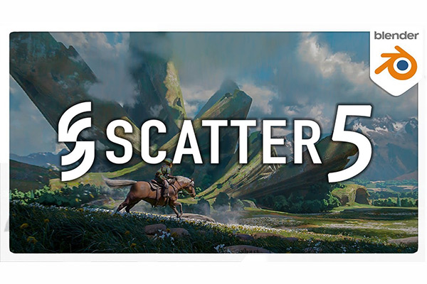 Blender插件-超级真实照片级自然景观植物散布插件 Scatter 5.2