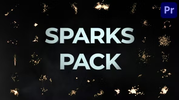 AE/PR模板-30种真实多彩烟花火花动画元素 Sparks Pack