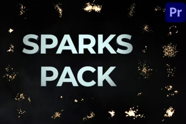 AE/PR模板-30种真实多彩烟花火花动画元素 Sparks Pack