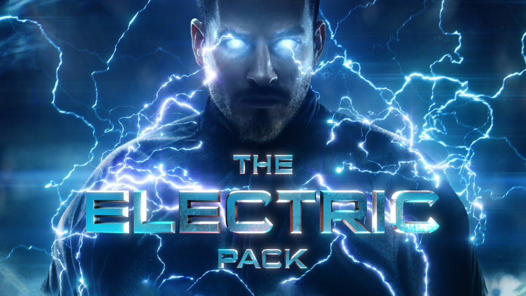 4K视频素材-262个科幻超级英雄能量电流雷电闪电特效合成视频素材更新增加辉光发光版本Electric Pack