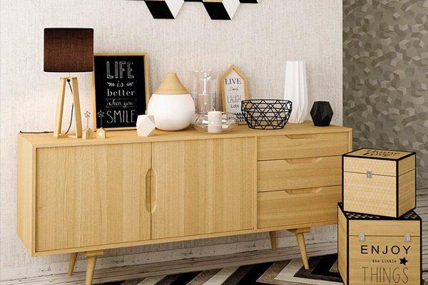 C4D模型-矮柜模型台灯模型柜子模型室内家具3D模型