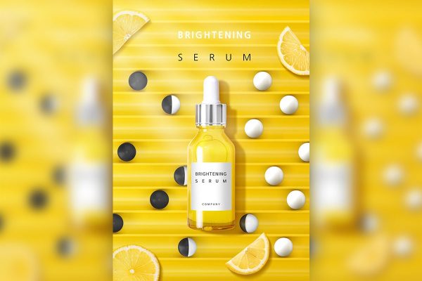亮肤精华液护肤品广告海报PSD设计素材