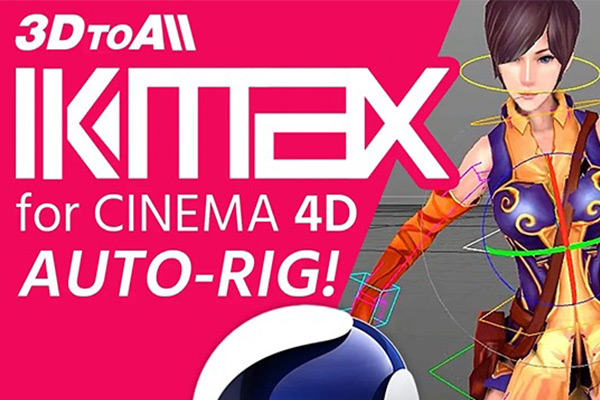 C4D插件-三维角色模型快速绑定插件英文版IKMAX v2.3 for Cinema 4D R15-R26 Win