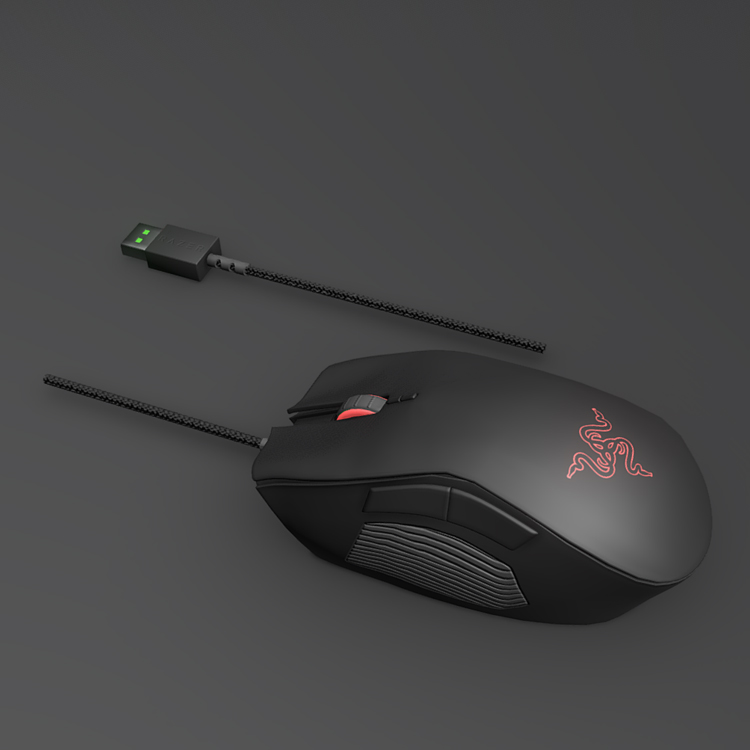 C4D模型-Razer鼠标模型雷蛇鼠标模型电子产品3D模型