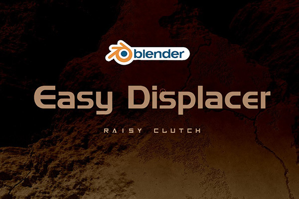 Blender插件-中文版轻松置换修改器贴图几何节点地形插件Easy Displacer Addon
