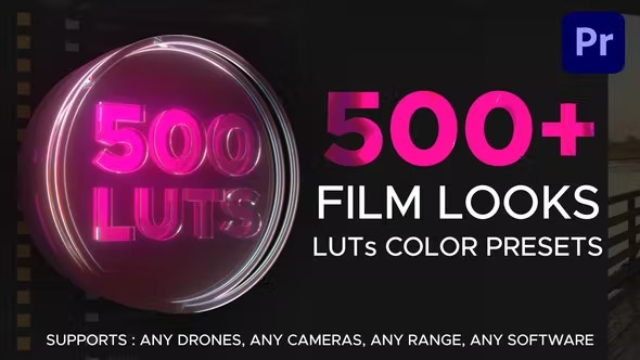 PR模板-500种专业婚礼视频色彩校正LUTS调色预设 LUTs Color Presets for Premiere Pro