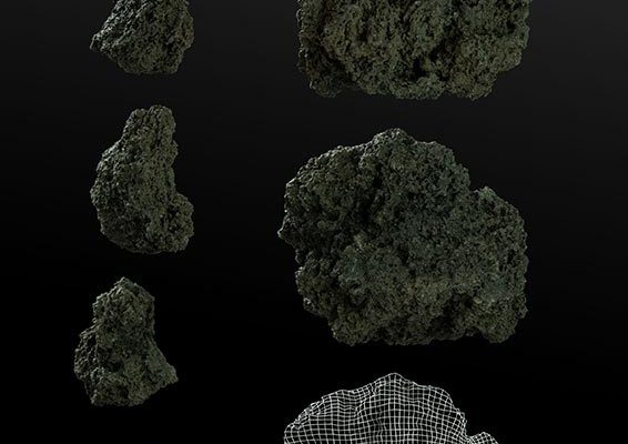 3D贴图-高精度火山石模型火山石贴图岩石贴图