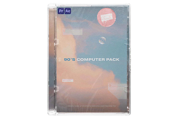 AE/PR模板-复古电脑系统错误弹窗图标动画+视频素材 90’s Computer Editing Pack