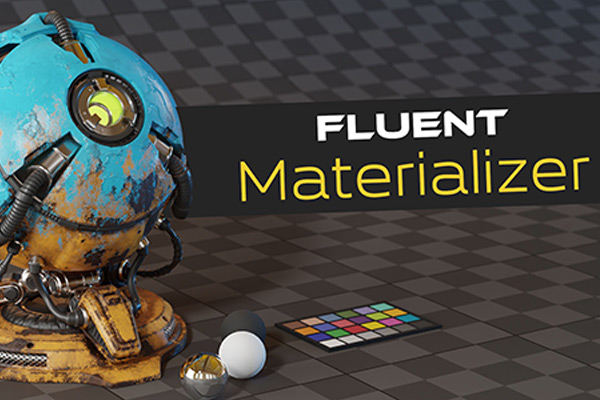 Blender插件-中文汉化版材质制作烘焙贴图工具 Fluent : Materializer v1.1.1