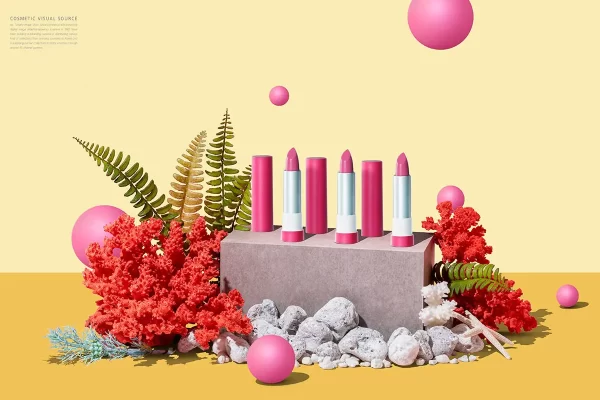 口红化妆品电商广告视觉海报设计素材