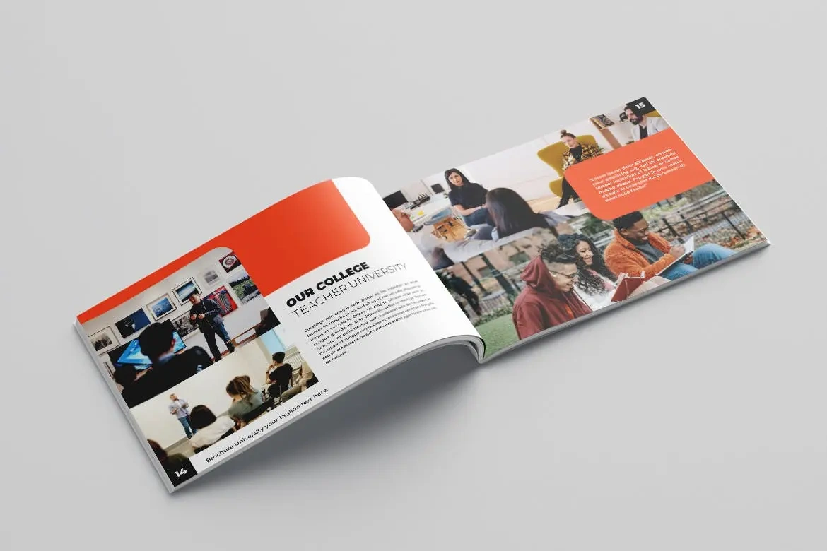 大学教育杂志宣传册设计模板v7 University Brochure Vol.7