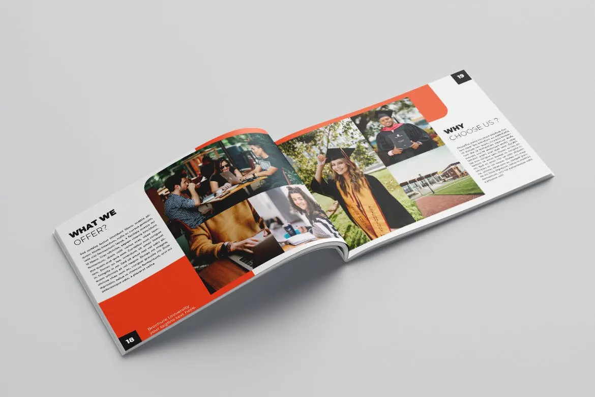 大学教育杂志宣传册设计模板v7 University Brochure Vol.7