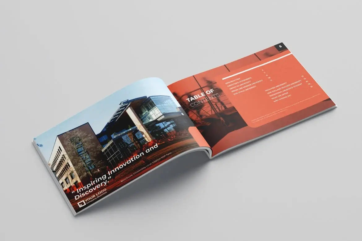 大学教育杂志宣传册设计模板v7 University Brochure Vol.7