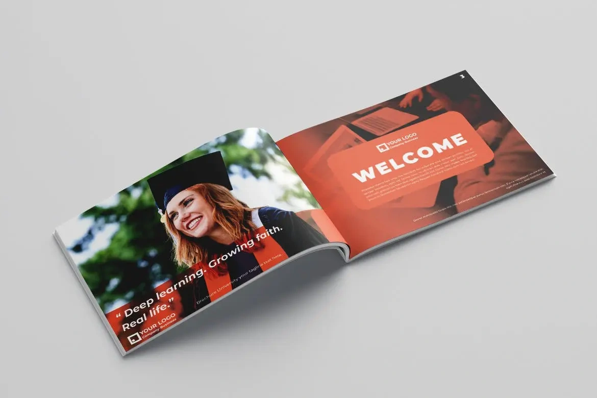 大学教育杂志宣传册设计模板v7 University Brochure Vol.7