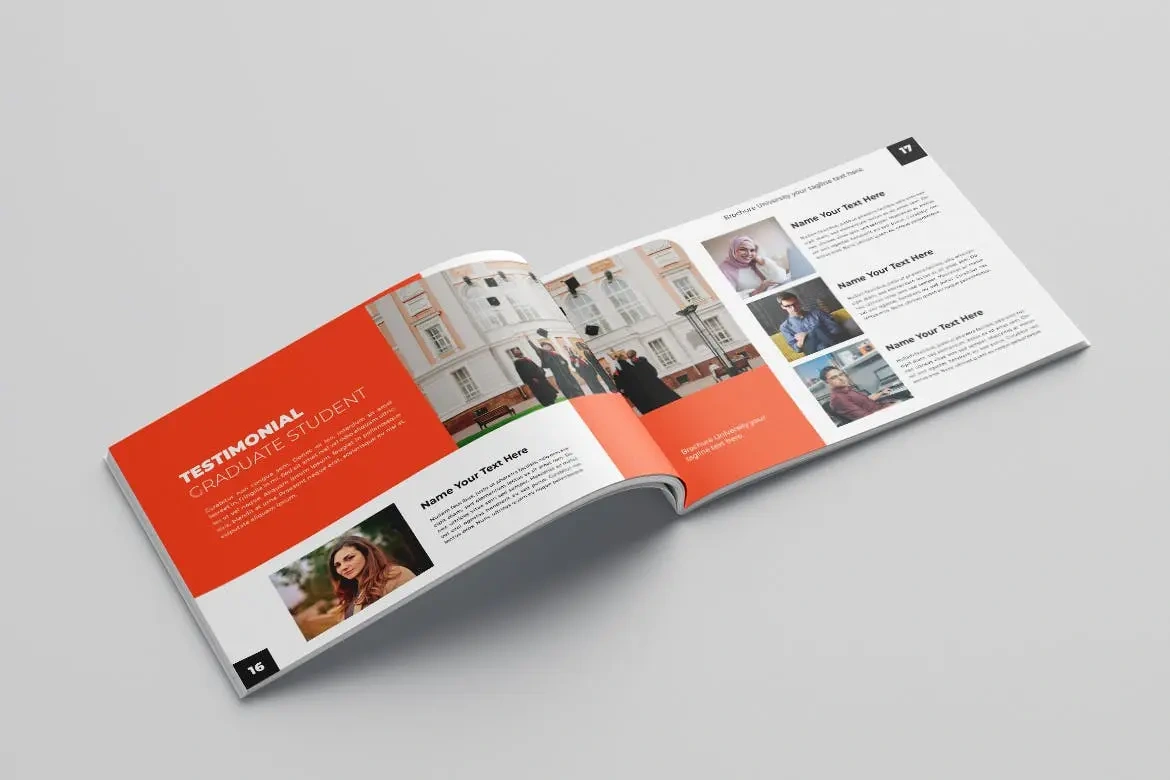 大学教育杂志宣传册设计模板v7 University Brochure Vol.7