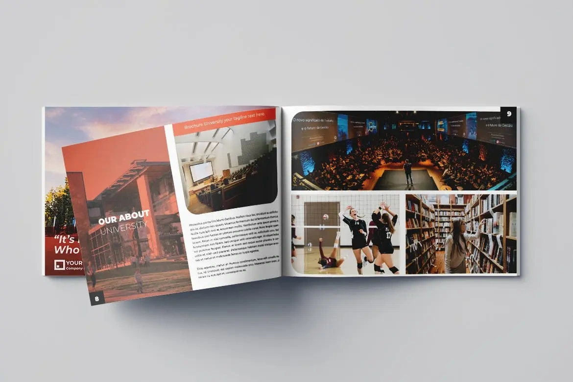 大学教育杂志宣传册设计模板v7 University Brochure Vol.7