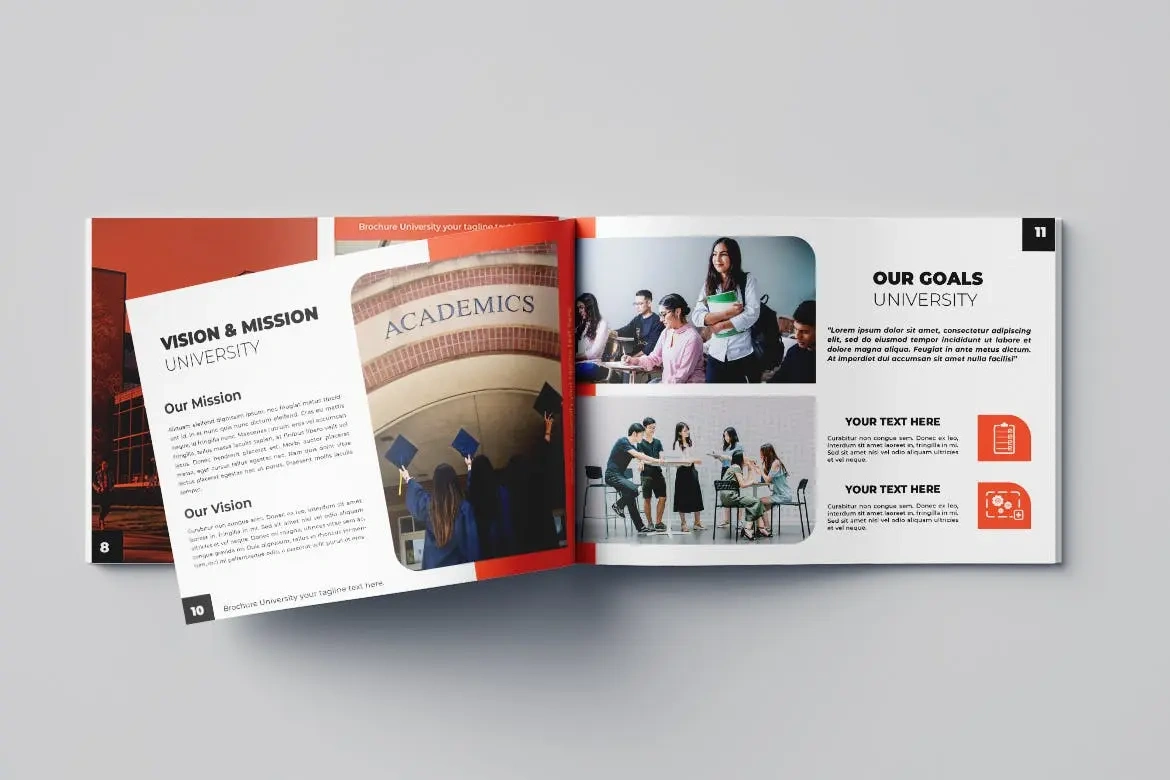 大学教育杂志宣传册设计模板v7 University Brochure Vol.7