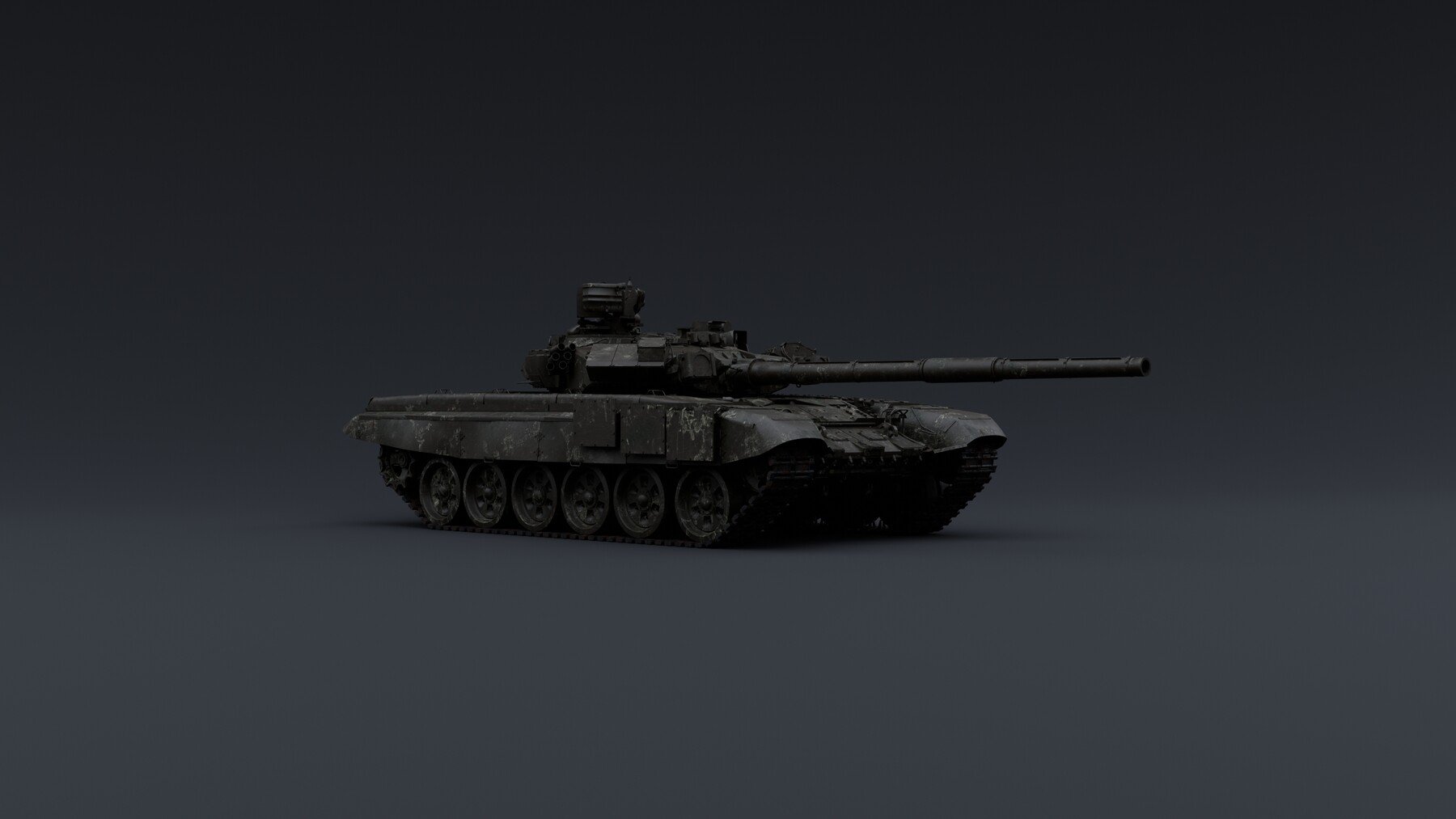 C4D模型-废弃坦克模型报废装甲车模型破碎坦克3D模型