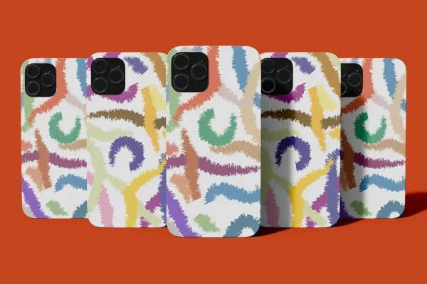 iPhone手机外壳图案设计样机素材v3 Smartphone Cases Mockup