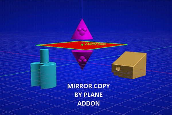 Blender插件-按平面镜像复制对象插件 Mirror Copy V2