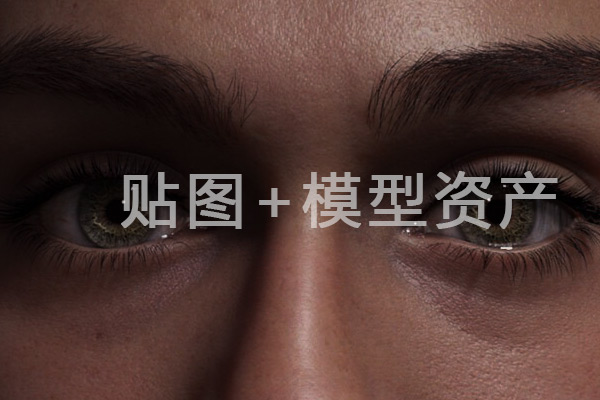 眼睛眼球虹膜贴图模型资产虹膜纹理贴图眼球模型