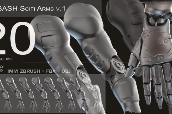 3D模型-20个机械手臂3D模型 V1 不包含贴图