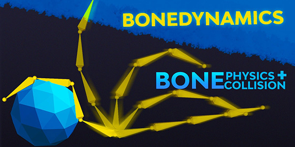 Blender插件-骨骼模拟真实动态物理效果 Bonedynamics Pro V1.3.5
