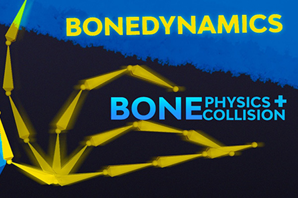 Blender插件-骨骼模拟真实动态物理效果 Bonedynamics Pro V1.3.5