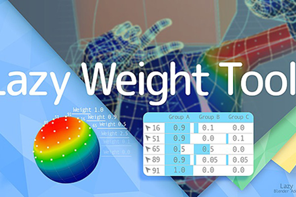 Blender插件-懒人权重控制工具 Lazy Weight Tool v1.9.71