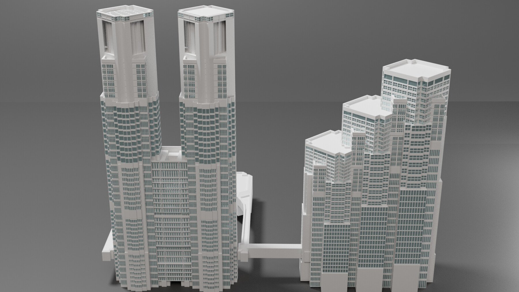 3D模型-真实世界摩天大楼模型现代高楼模型城市建筑3D模型 ArtStation – 100+ Real World High Detailed Skyscrapers and Buildings