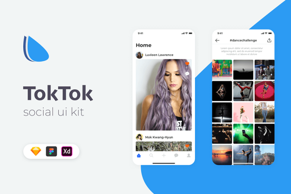 社交短视频App应用 UI 套件TokTok Social UI Kit