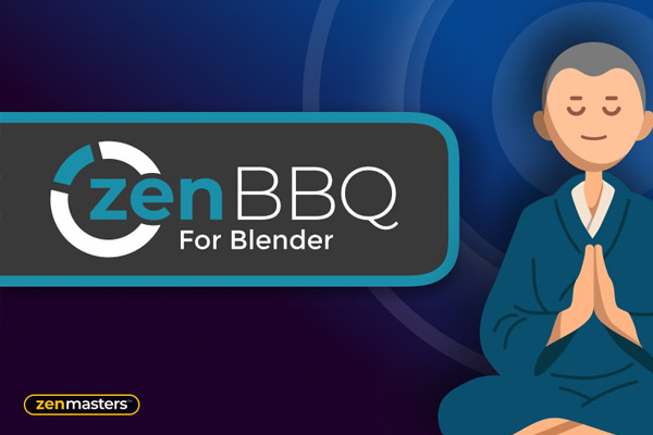 Blender插件-制作调节修改倒角效果插件 Zen Bbq V1.0.1