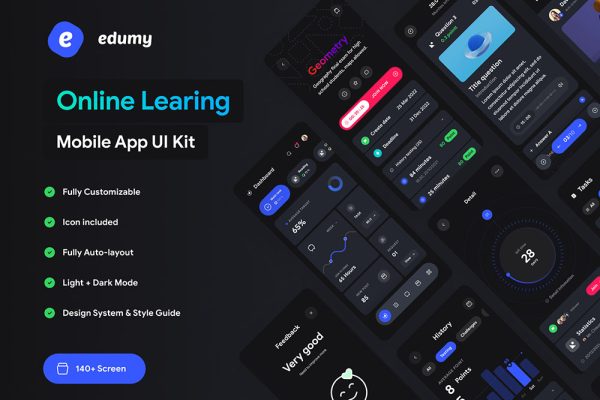 在线学习移动App应用程序 UI 套件