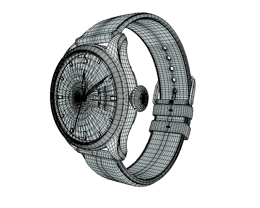 C4D模型-panzera手表模型皮带手表模型电子产品3D模型